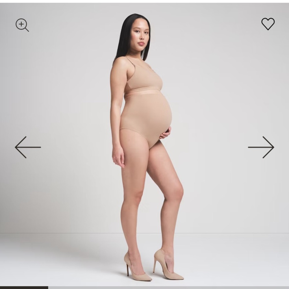 Skims Maternity High-Waisted Brief in Clay